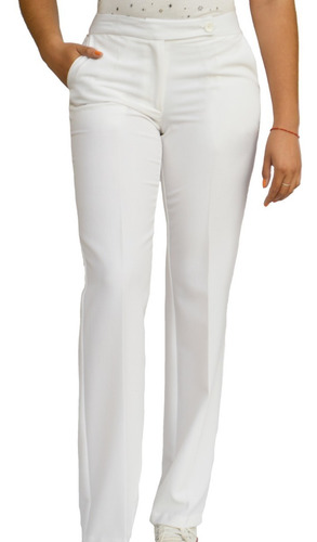 Pantalon blanco vestir mujer – Shop Indigo